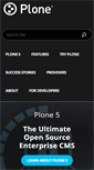 Mobile Screenshot of plone.com