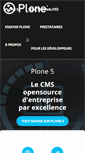Mobile Screenshot of plone.fr